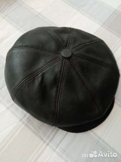 Мужская кепка 58р кожа
