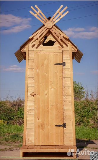 Дачный туалет деревянный WAT896