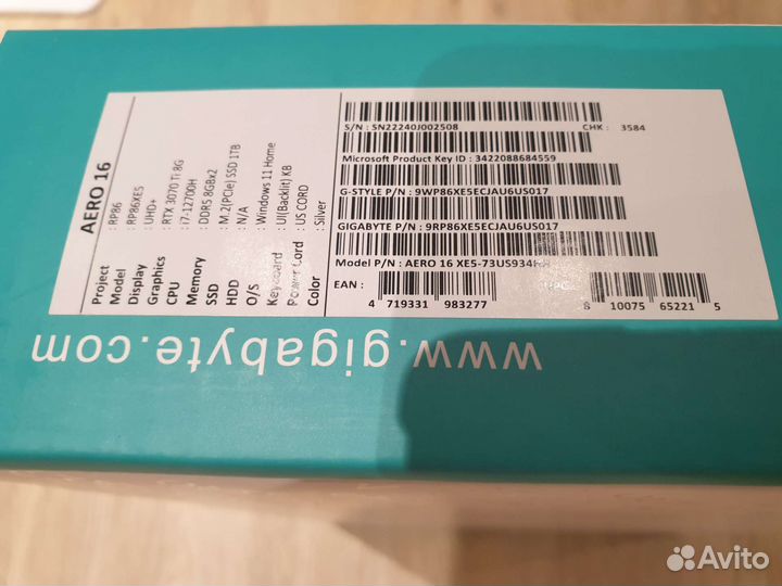 Gigabyte Aero 16 - новый ноутбук
