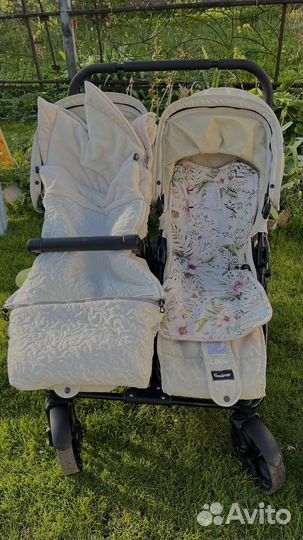 Коляска для двойни emmaljunga double viking