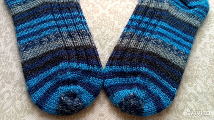 Носки шерстяные мужские вязаные