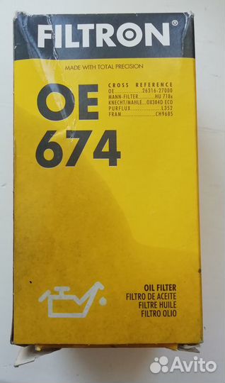 Filtron OE674 Фильтр масляный