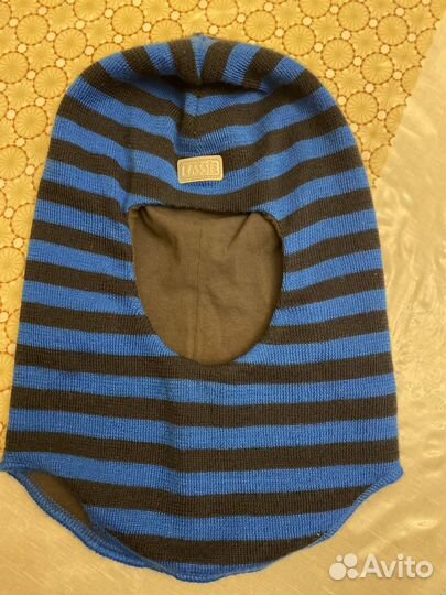 Lassie шапка-шлем (синие полосы)