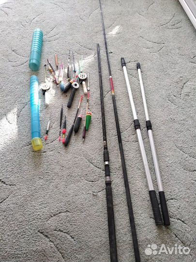 Удочки/поплавки/приманки/сеть