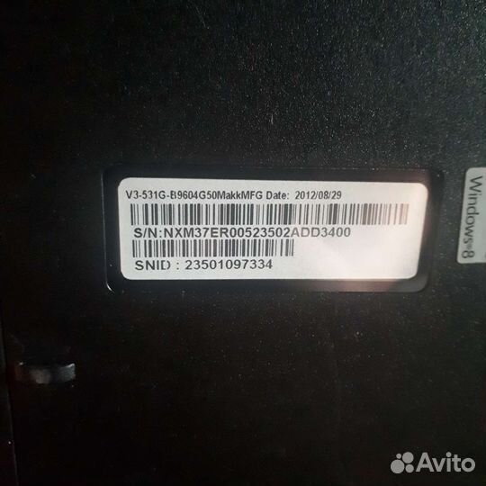 Acer v3-531G на запчасти