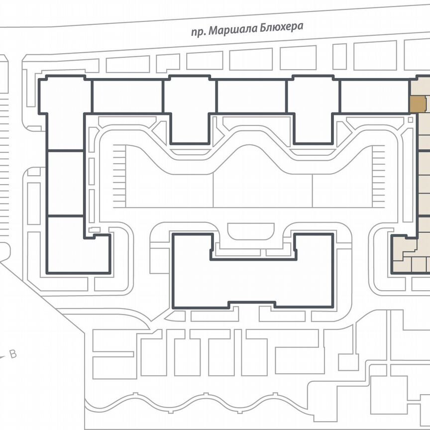 1-к. квартира, 43,8 м², 7/17 эт.