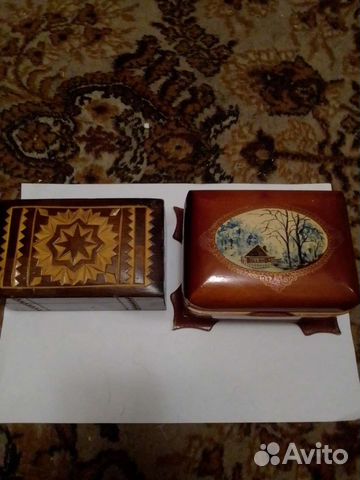 Шкатулки деревянные резные СССР