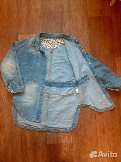 Джинсовая рубашка для девочки