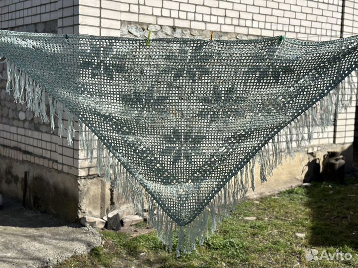 Платки шали вязаные