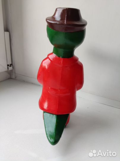 Игрушка крокодил Гена СССР пластик