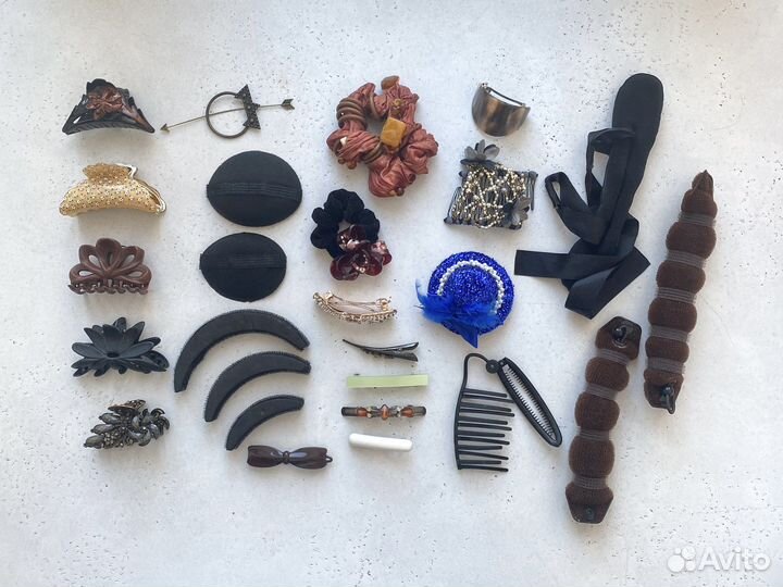 Заколка, резинка, крабик, зажим, твистер для волос