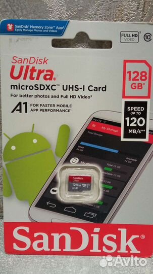 Карта памяти MicroSD 128gb