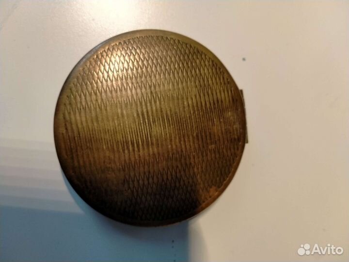 Пудреница Ленэмальер ссср.1950г.латунь