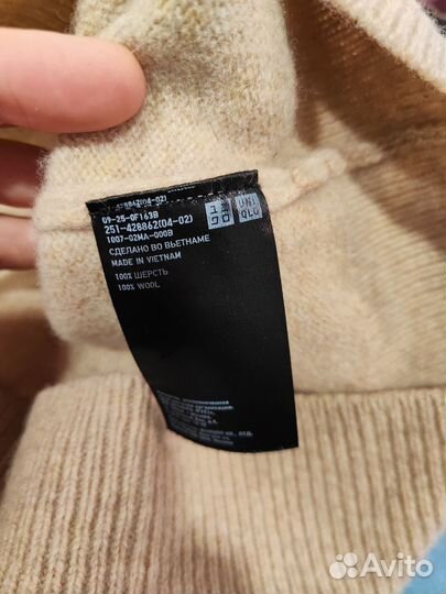 Свитер (водолазка) Uniqlo xxs шерсть 100%