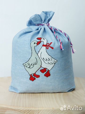 Мешочки льняные для хранения и декора