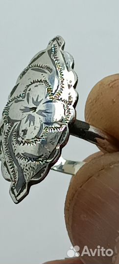 Серебряное винтажное кольцо СССР