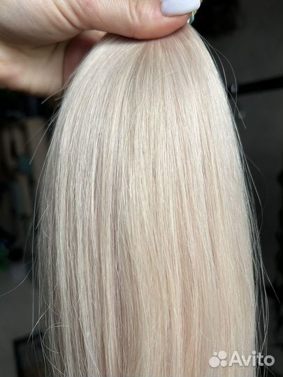 Волосы для наращивания блонд 70 см
