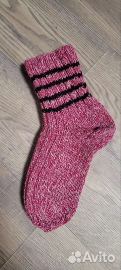 Носки новые ручной вязки шерстяные