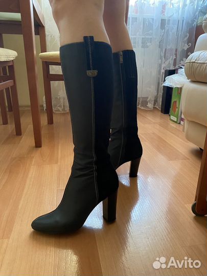 Кожаные сапоги Sasha Fabiani