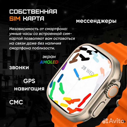 Смарт часы Z98 4G Ultra 3 с поддержкой симкарты