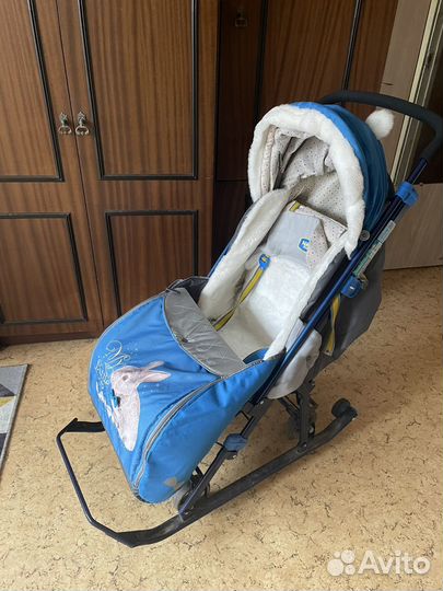 Детские санки коляска