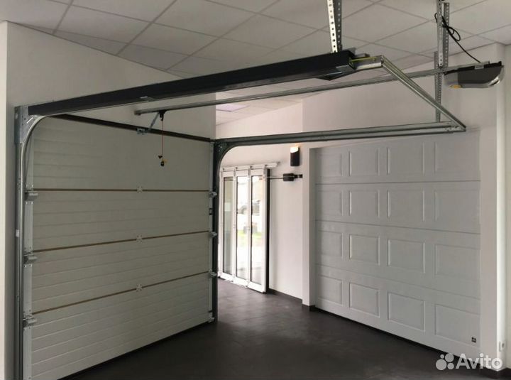 Гаражные секционные ворота установка до 3 дня