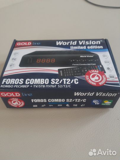 Новый ресивер WV Foros Combo (T2-MI; DVB S2 ;T2/C)
