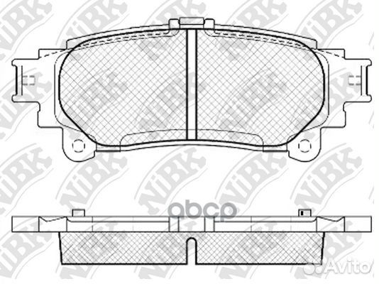 Колодки тормозные дисковые зад PN1846 NiBK