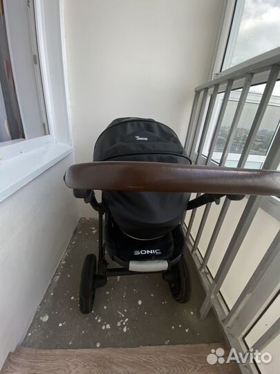 Коляска 2 в 1 эко кожа