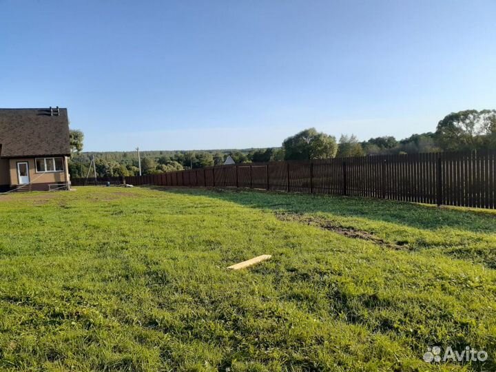 Заборы из профнастила с монтажом