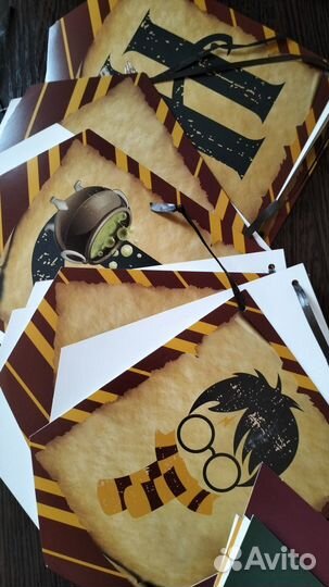 Растяжка с днем рождения, гирлянда Гарри Поттер