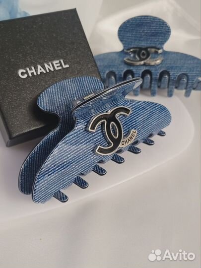Краб для волос Chanel заколка зажим