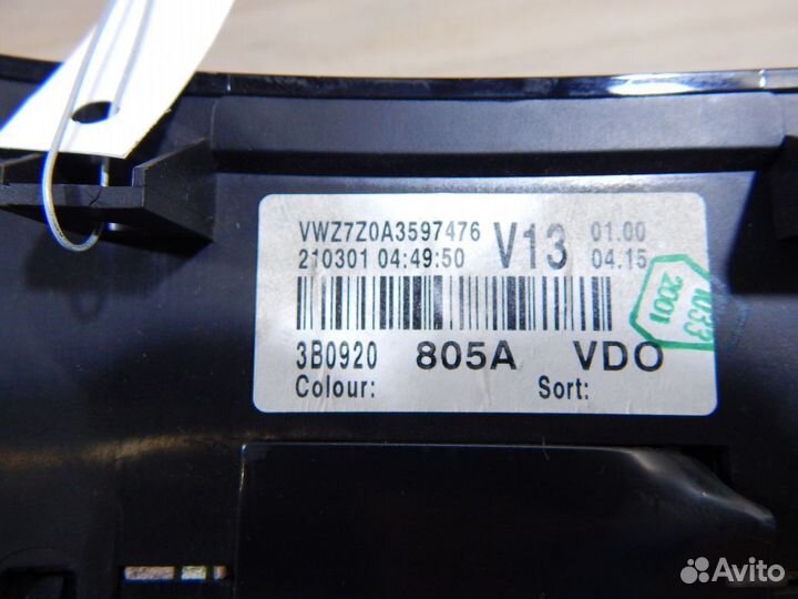 Щиток приборов Vw Passat Gp