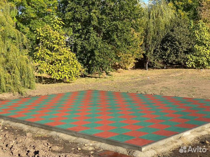 Резиновое покрытие (плитка) для дома и дачи