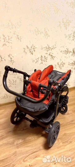 Коляска 2 в 1 Babyton Rocky Grey-Red 52