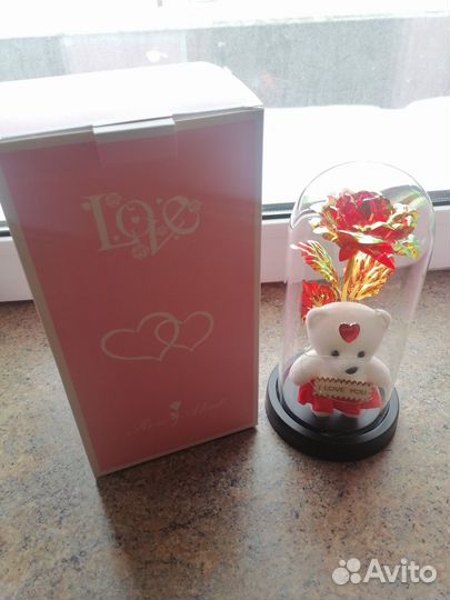 Розочки с Мишка и Фигурками в Колбе Подарок