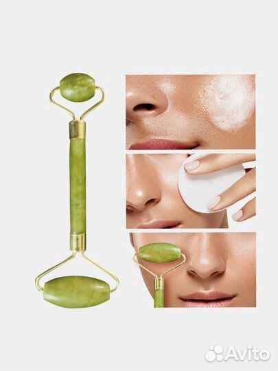 Набор :роллер для лица и скребок гуаша