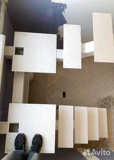 Обшивка ступеней Ясенем