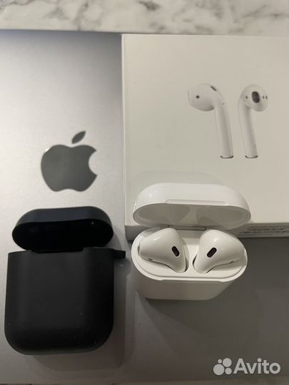 Наушники AirPods 2 + чехол в подарок