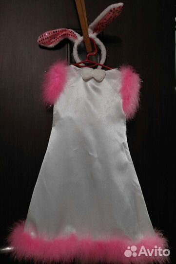 Костюм платье новогоднее девочка-зайчик