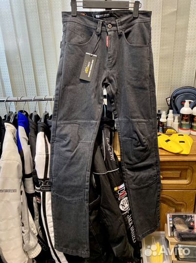 Мото джинсы Starks черные 3ATex размеры