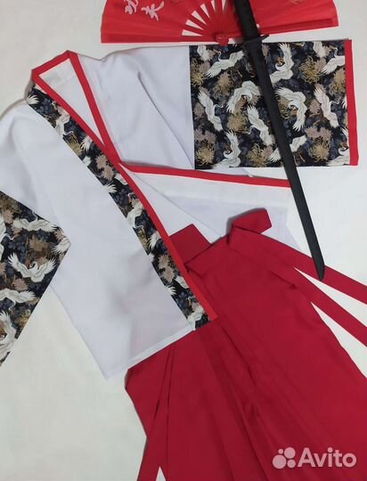 Костюм в японском стиле Журавли