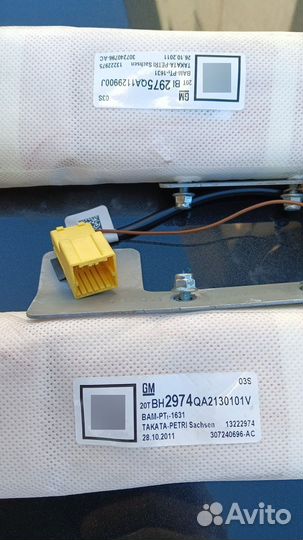 Подушки безопасности сидений Опель Инсигния