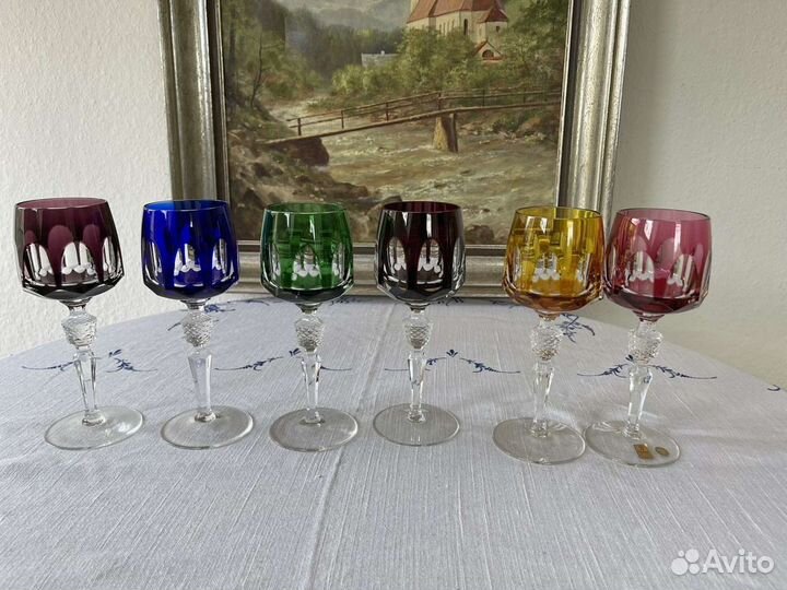 Хрустальные Бокалы для вина коллекция Antika