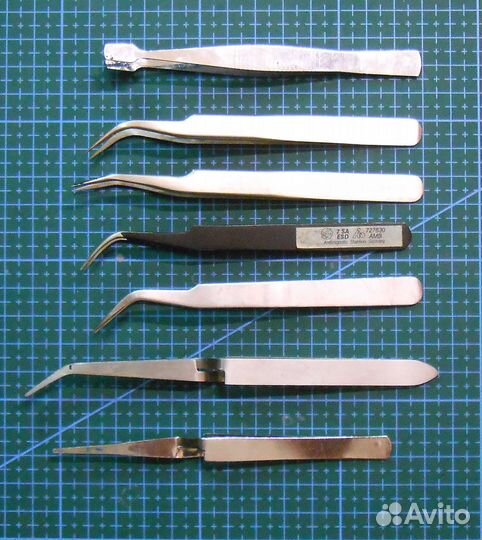 Пинцеты для ресниц 7 штук