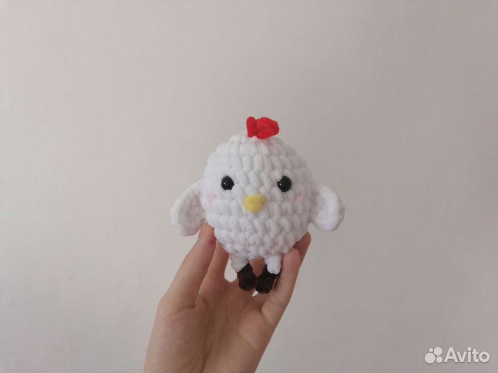 Курочка и цыпленок, мягкая игрушка ручной работы