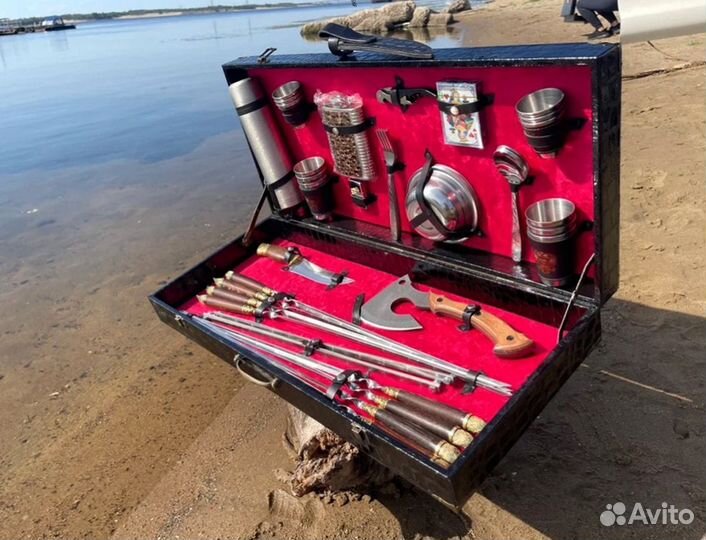 Шашлычный набор в кейсах/ чехлах