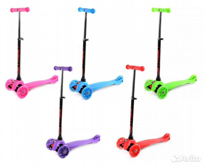 Самокат трехколесный