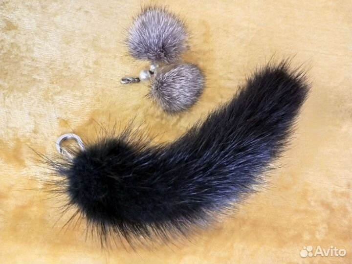 Брелок из меха норки (хвост )