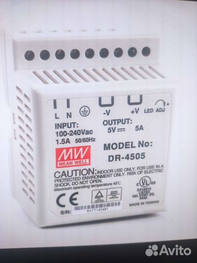 Блок питания MW DR-4505 новый